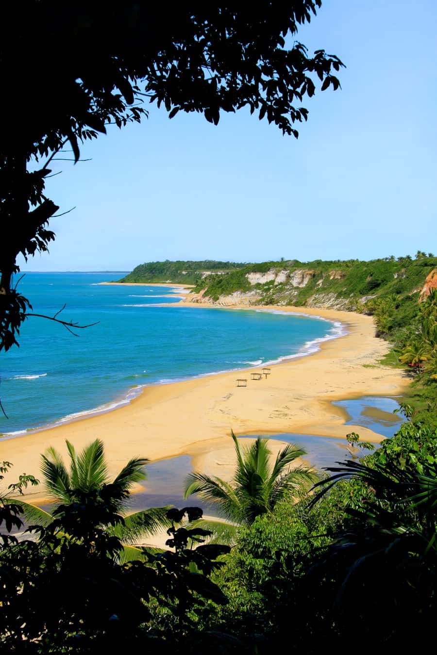 Vista da Praia do Espelho, em Trancoso